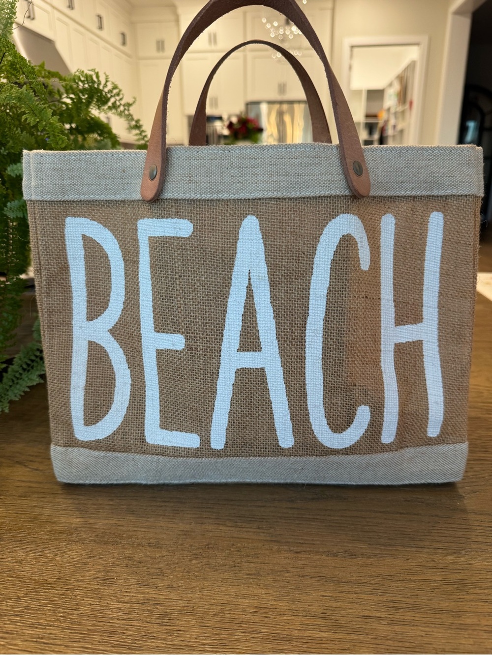 Santa Barbara design studio small jute beach tote